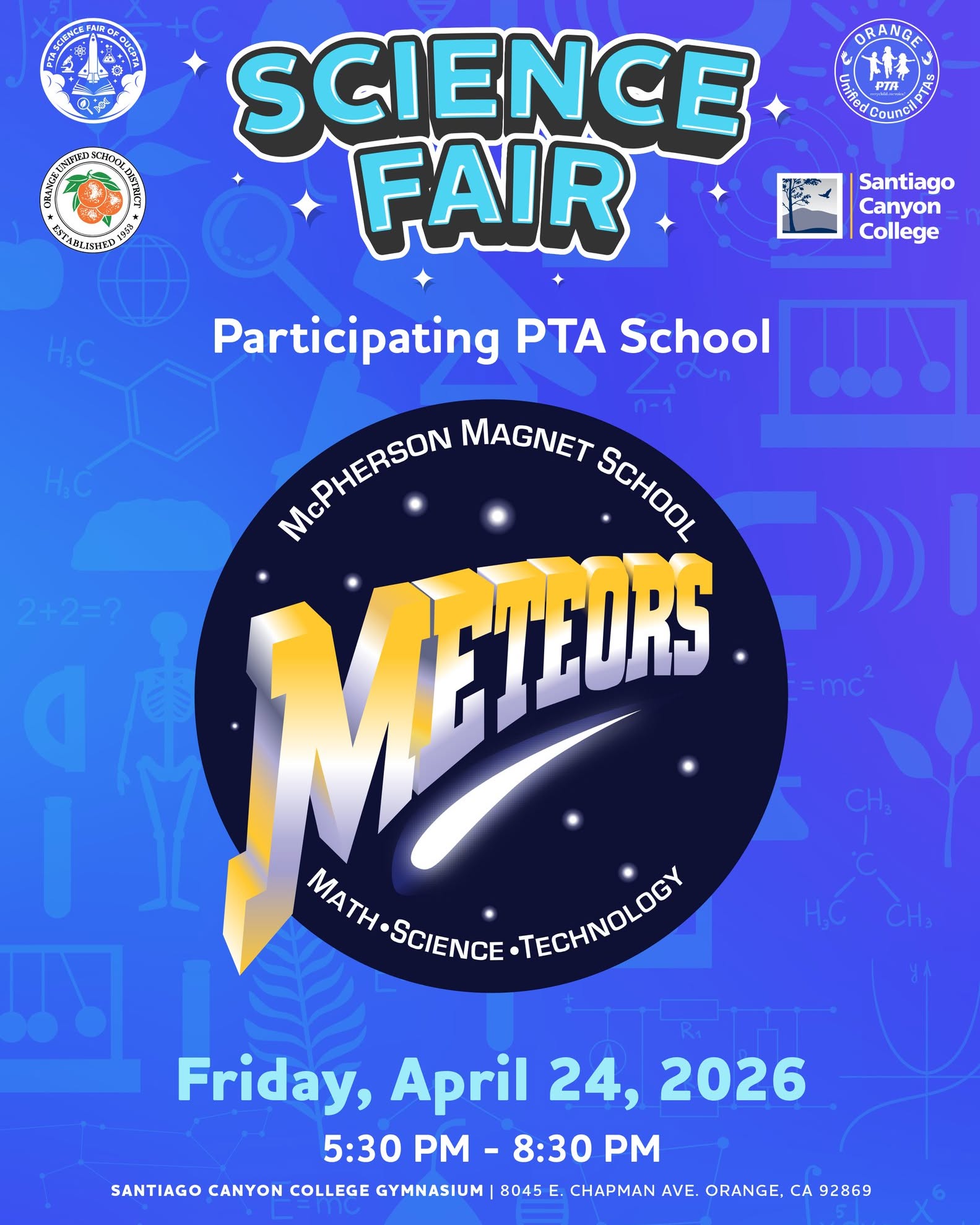 McPherson Meteors Science Fair announcement